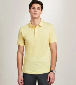 Jermyn & Bond Polos*Modern Fit Short Sleeve Jacquard Polo White