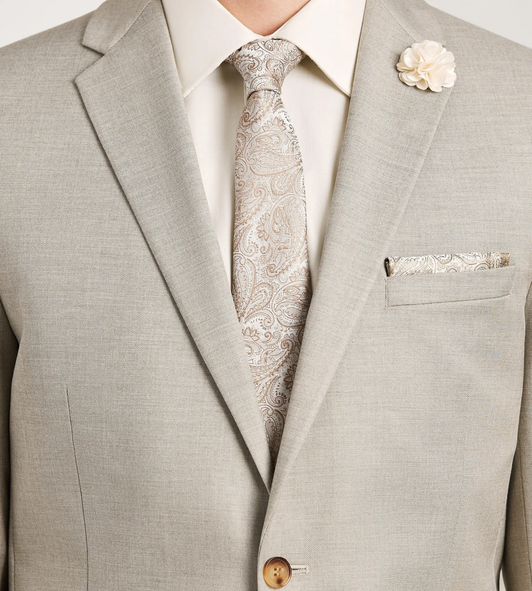 G Grafton Suit Separates*Modern Fit Tan Solid Suit