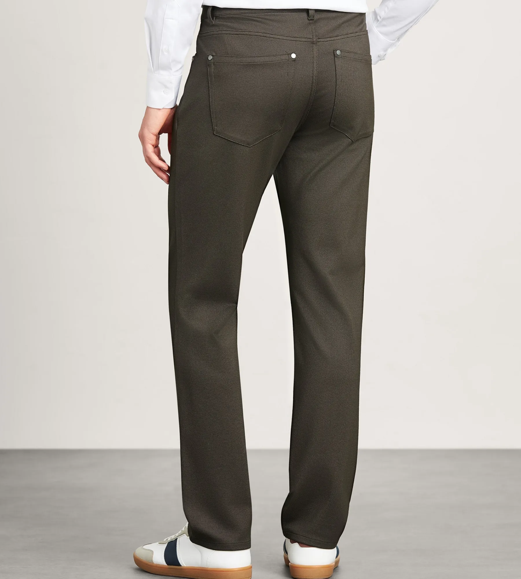 Jermyn & Bond Casual Pants*Modern Fit 4-Way Stretch 5-Pocket Pants Black