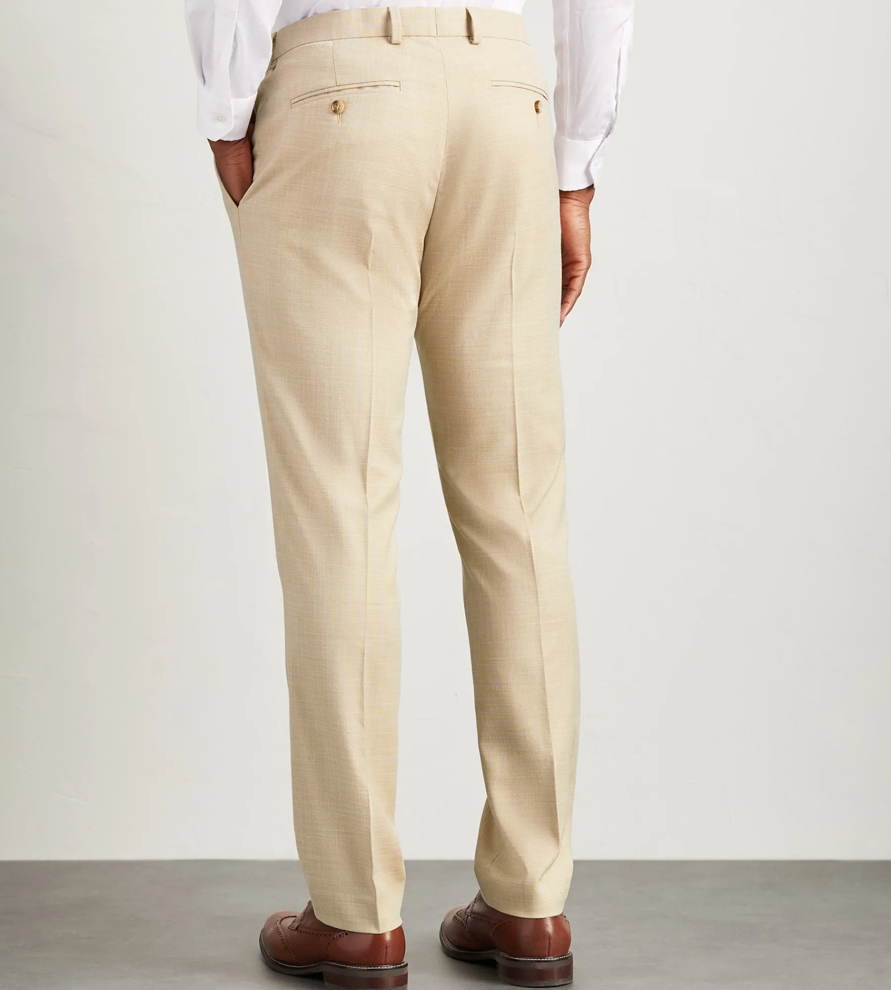 G Grafton Dress Pants|Dress Pants*Modern Fit Solid Suit Pants Wheat
