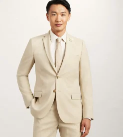 G Grafton Suit Separates*Modern Fit Wheat Solid Suit