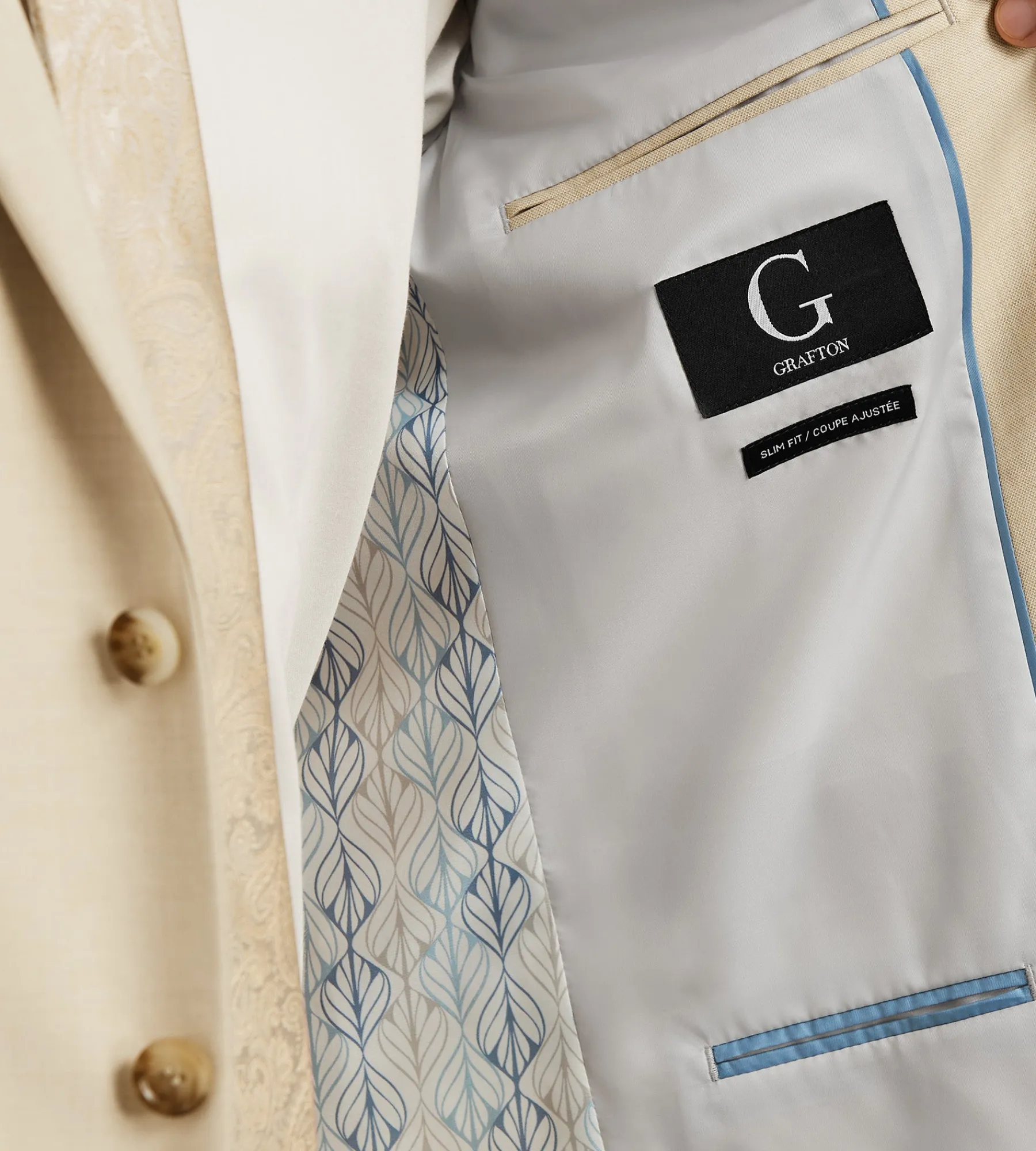 G Grafton Suit Separates*Modern Fit Wheat Solid Suit
