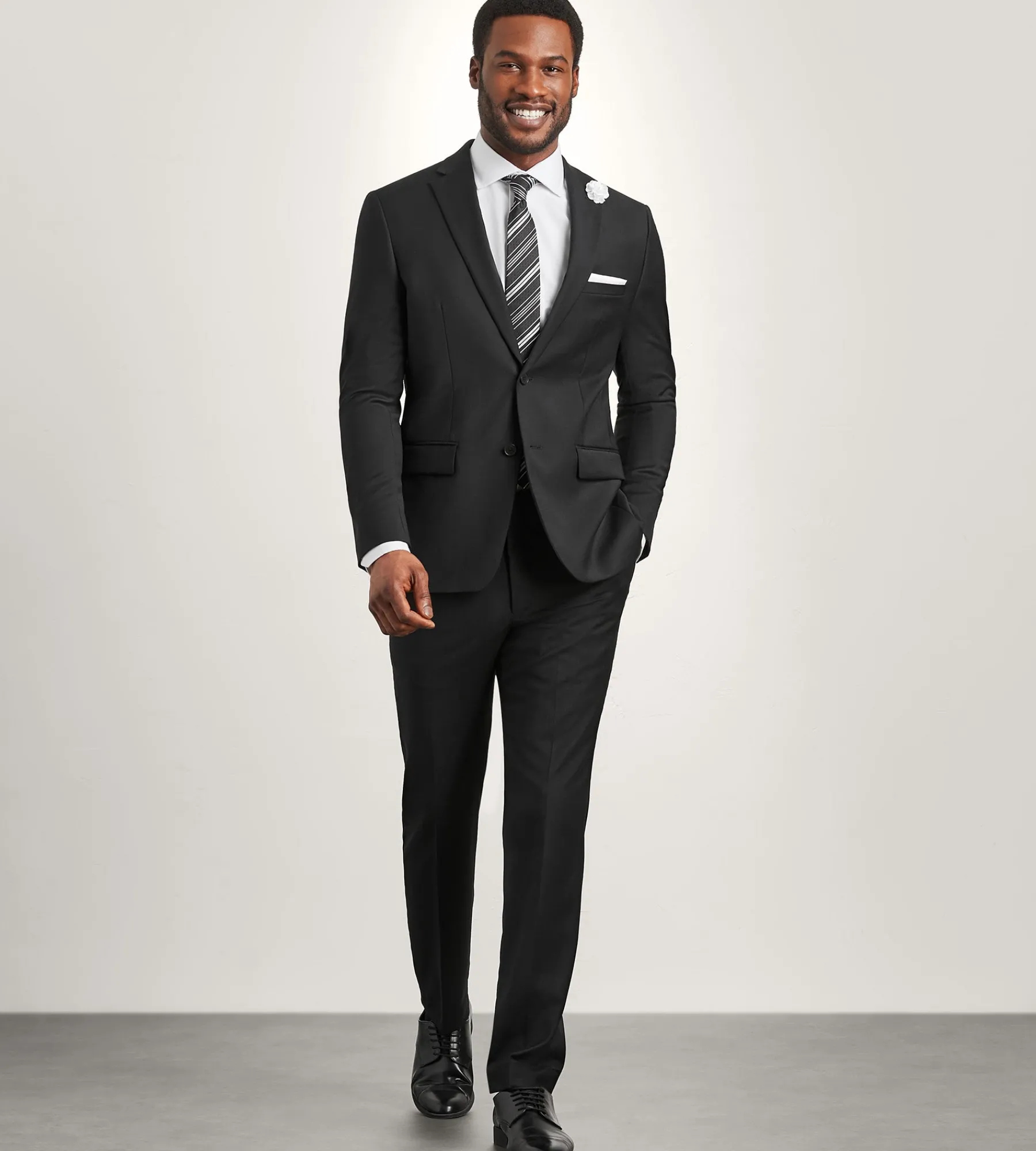 DKNY Suit Separates*Modern Fit Wool Suit Black
