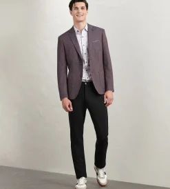 Hechter Paris Sport Jackets*Modern Fit Woven Neat Multi Sport Jacket Purple