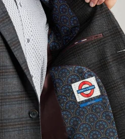 Jermyn & Bond Sport Jackets*Modern Fit Woven Plaid Sport Jacket Blue