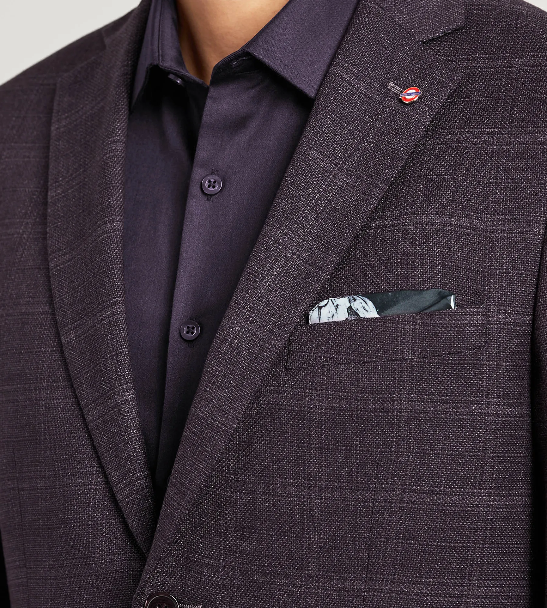 Jermyn & Bond Sport Jackets*Modern Fit Woven Plaid Sport Jacket Purple