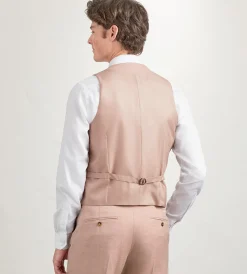 G Grafton Vests*Solid Suit Vest Pale rose