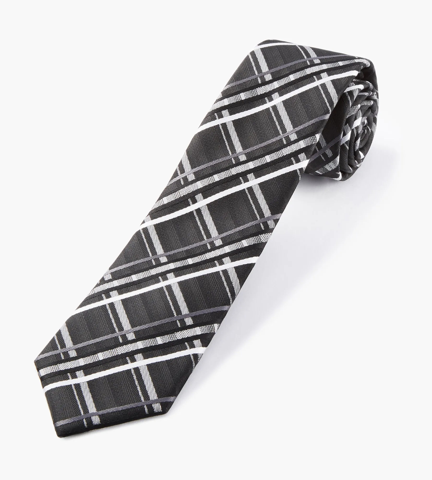 Bellissimo Ties*Plaid Tie Black