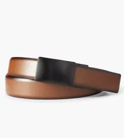Tip Top Belts & Suspenders|Belts & Suspenders*Reversible Matte Plaque Belt Brown