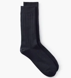 Tip Top Socks|Socks*Ribbed Socks Black