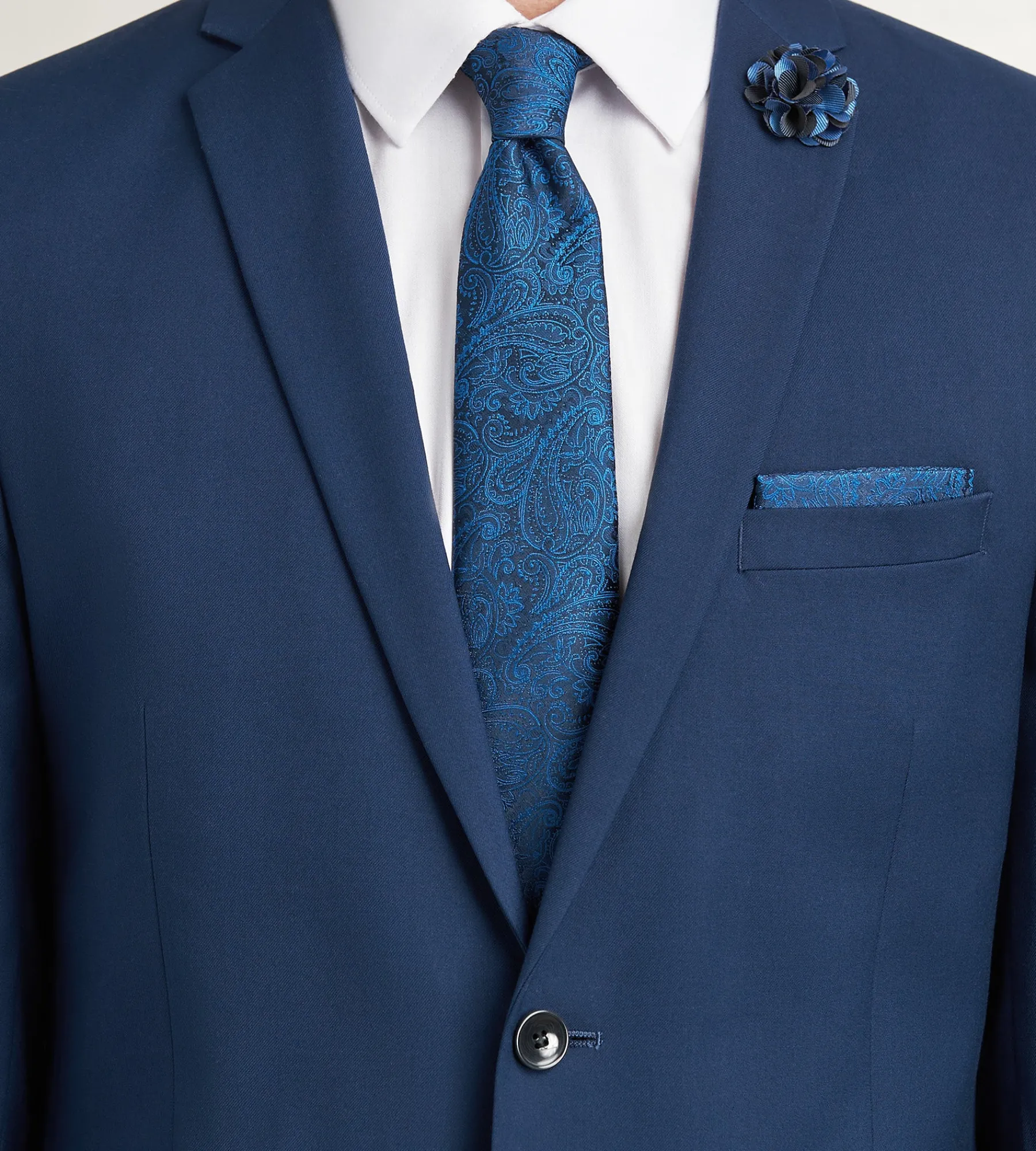 G Grafton Suit Separates*Slim Fit Solid Suit Indigo