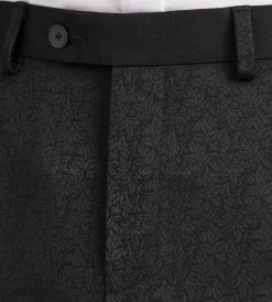 G Grafton Dress Pants|Dress Pants*Slim Fit Jacquard Tuxedo Pants Black