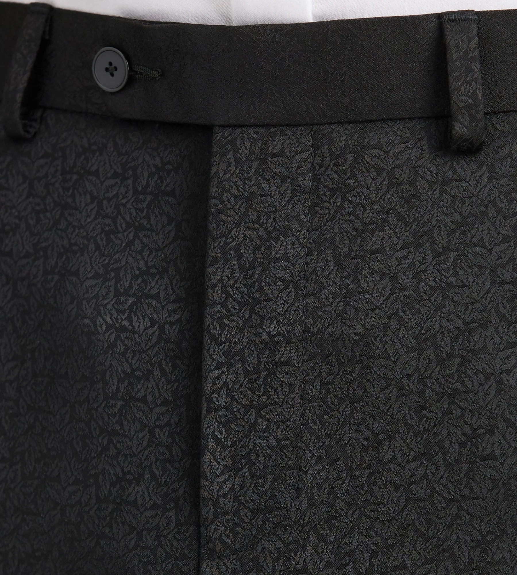 G Grafton Dress Pants|Dress Pants*Slim Fit Jacquard Tuxedo Pants Black