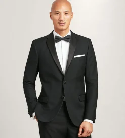 G Grafton Tuxedos|Suit Separates*Slim Fit Black Notch Lapel Solid Tuxedo