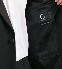 G Grafton Tuxedos|Suit Separates*Slim Fit Black Peak Lapel Solid Tuxedo