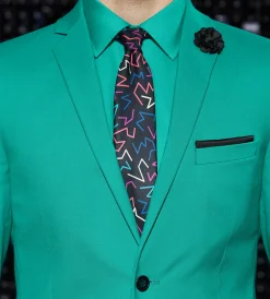 G Grafton Suit Separates*Slim Fit Bright Green Solid Suit