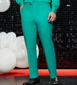 G Grafton Dress Pants|Dress Pants*Slim Fit Solid Suit Pants Bright green