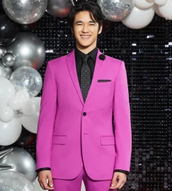 G Grafton Suit Separates*Slim Fit Bright Purple Solid Suit