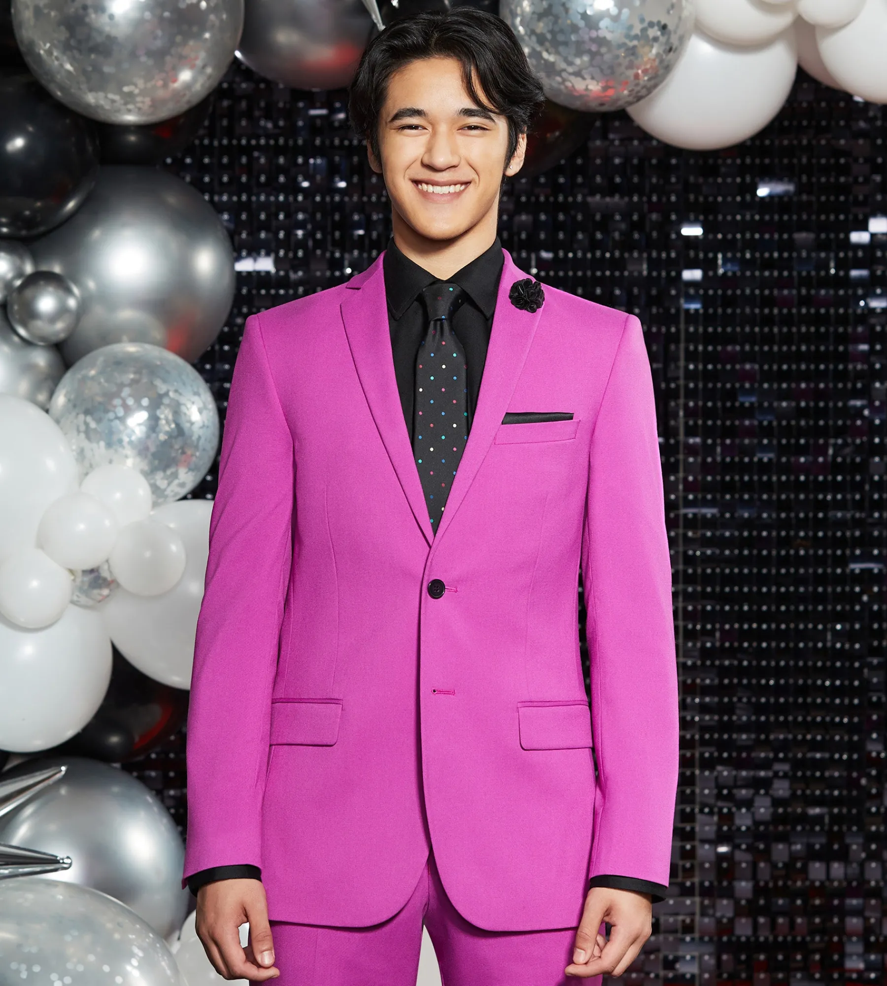 G Grafton Suit Separates*Slim Fit Bright Purple Solid Suit