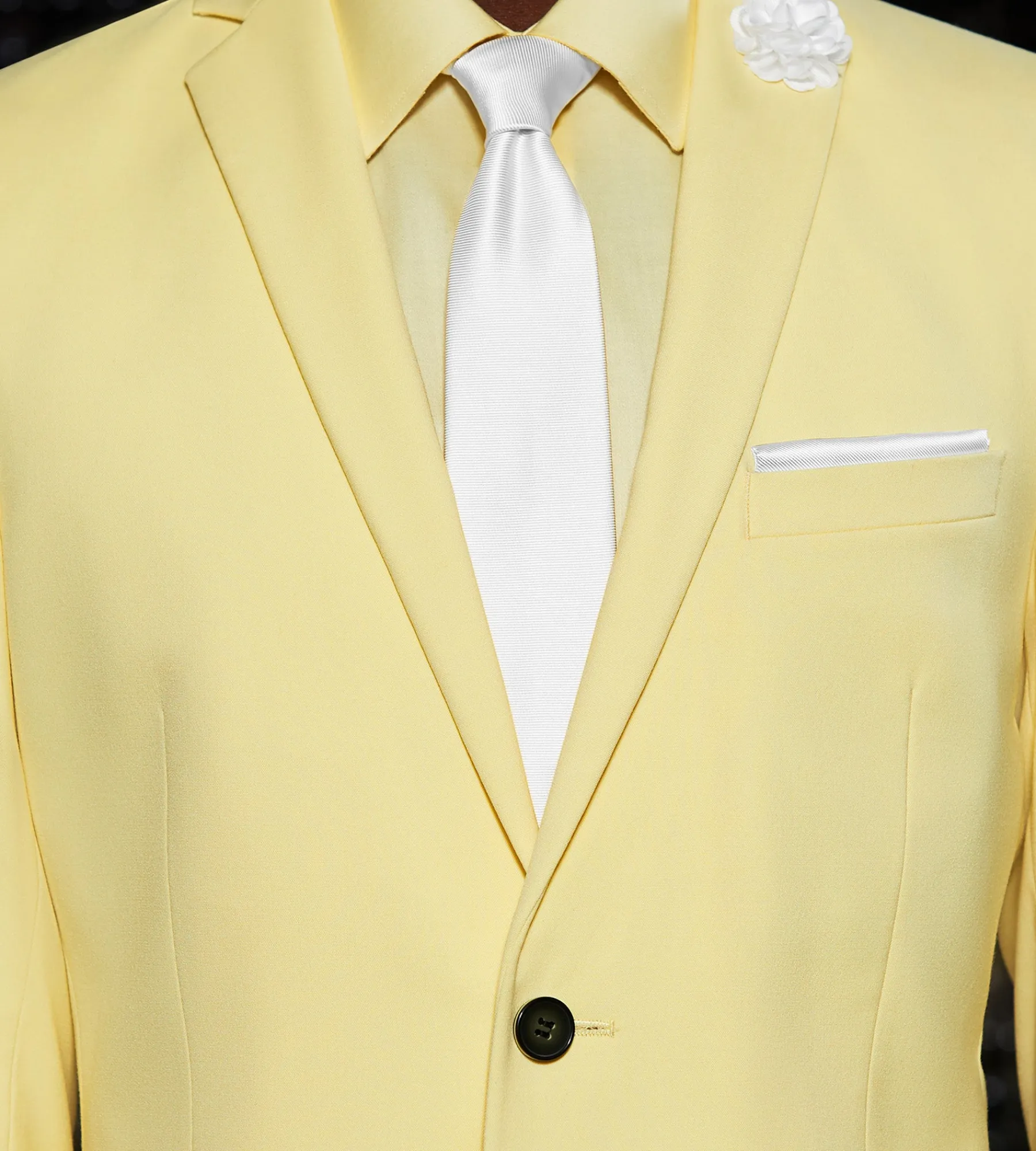 G Grafton Suit Separates*Slim Fit Bright Yellow Solid Suit