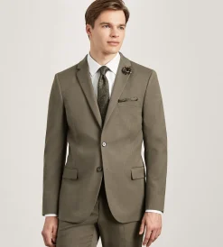 G Grafton Suit Separates*Slim Fit Brown Solid Suit