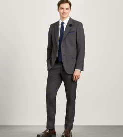 G Grafton Suit Separates*Slim Fit Burgundy Plaid Suit