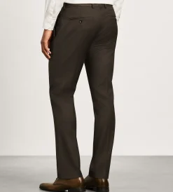 G Grafton Dress Pants|Dress Pants*Slim Fit Solid Suit Pants Dark brown