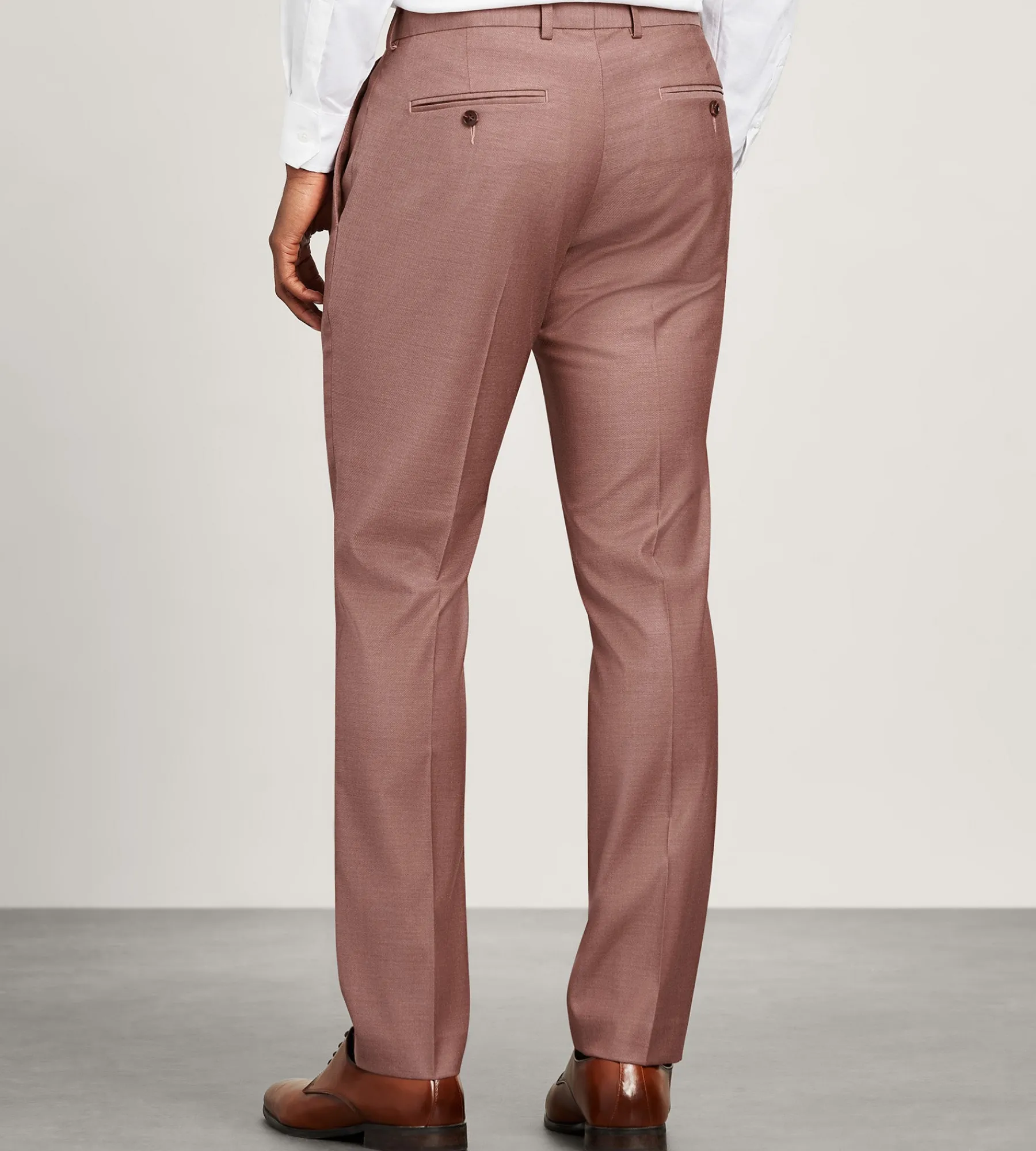 G Grafton Dress Pants|Dress Pants*Slim Fit Solid Suit Pants Dark rose