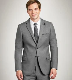G Grafton Suit Separates*Slim Fit Grey Solid Suit