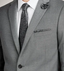 G Grafton Suit Separates*Slim Fit Grey Solid Suit