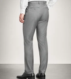 G Grafton Dress Pants|Dress Pants*Slim Fit Solid Suit Pant Grey