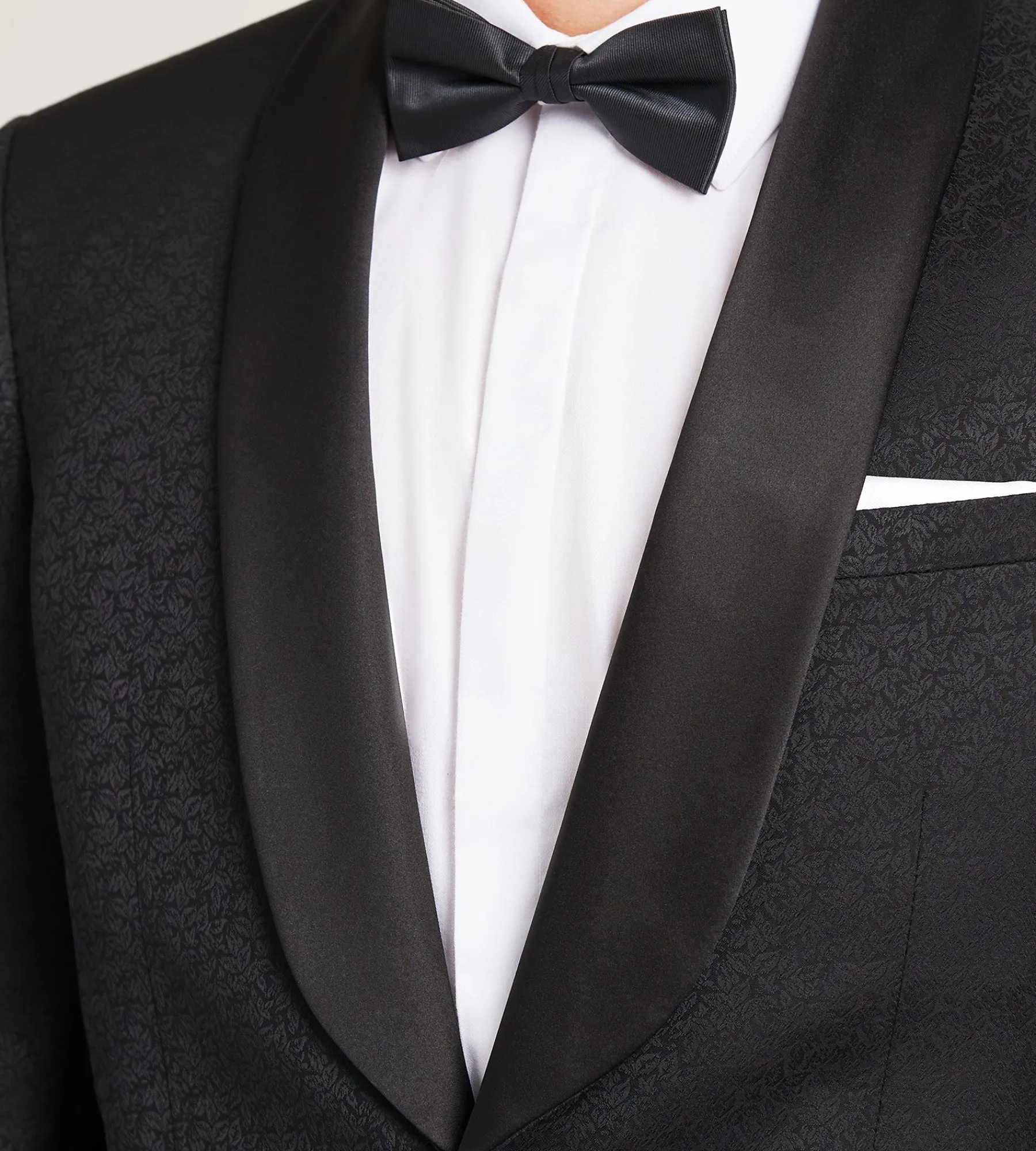 G Grafton Tuxedos|Suit Separates*Slim Fit Leaf Jacquard Tuxedo