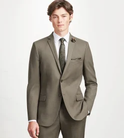 G Grafton Suit Separates*Slim Fit Light Brown Solid Suit