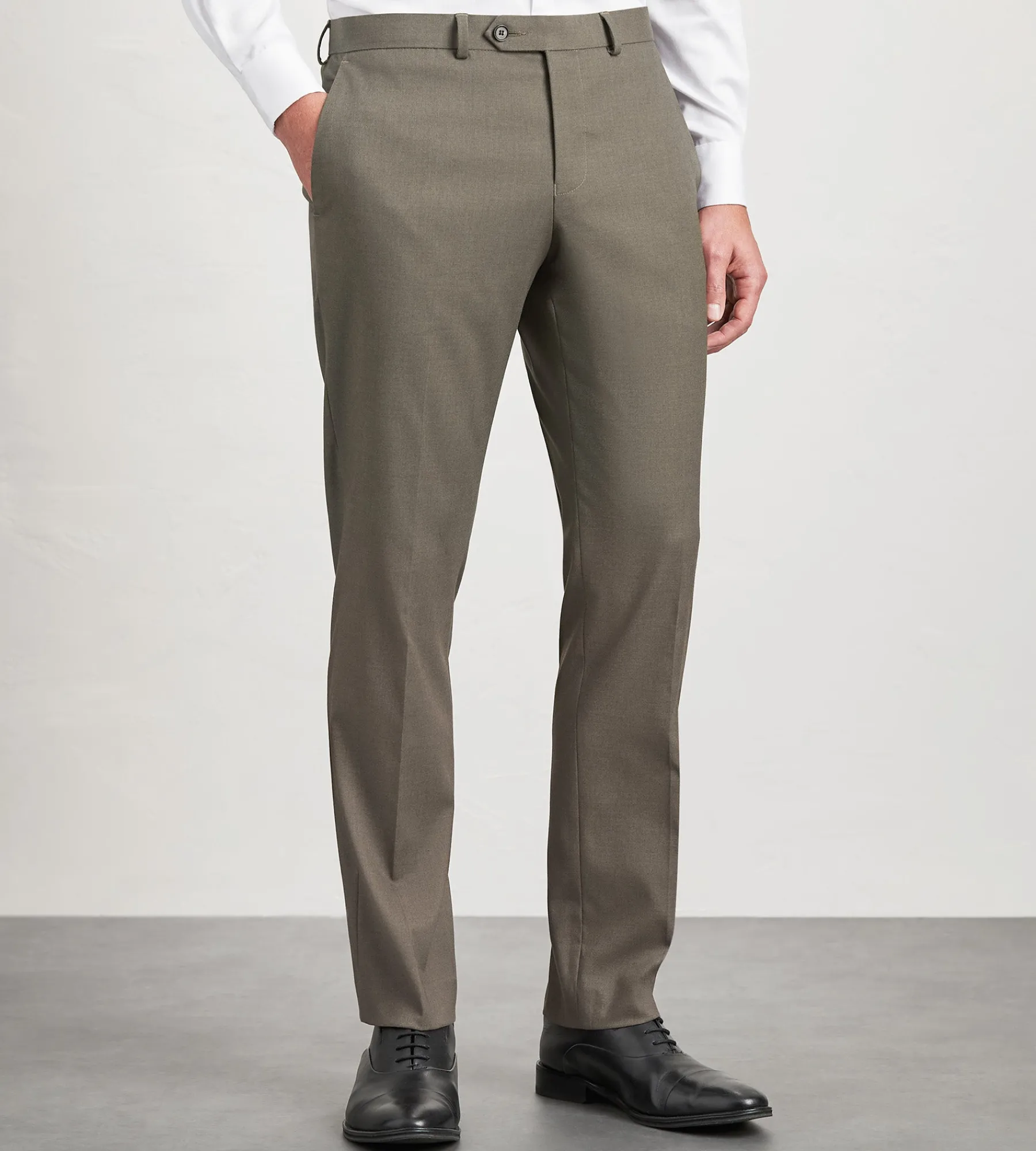 G Grafton Dress Pants|Dress Pants*Slim Fit Solid Suit Pant Light brown