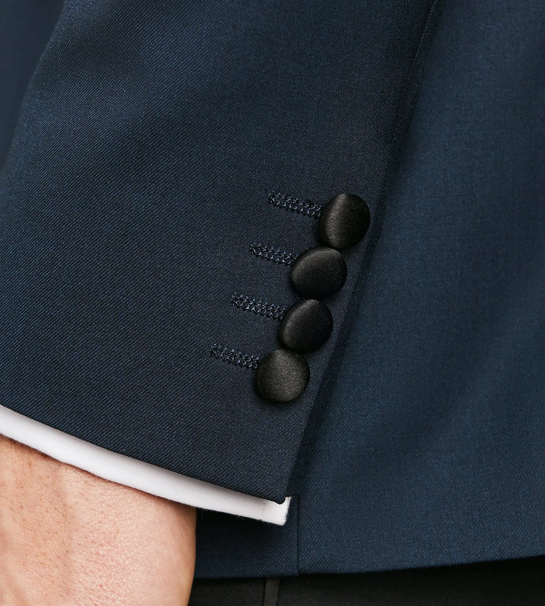 G Grafton Tuxedos|Suit Separates*Slim Fit Navy Notch Lapel Solid Tuxedo