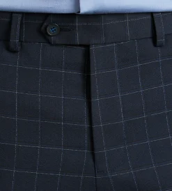 G Grafton Dress Pants|Dress Pants*Slim Fit Windowpane Suit Pants Navy