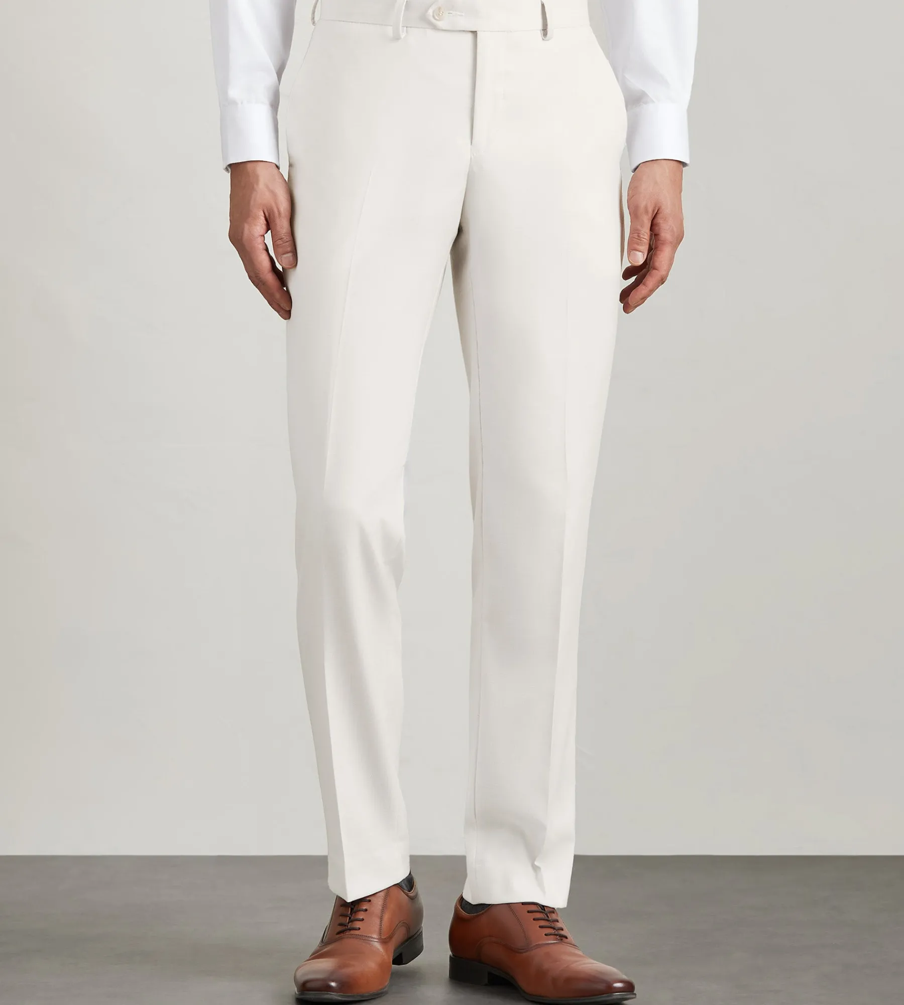 G Grafton Dress Pants|Dress Pants*Slim Fit Solid Suit Pant Off white