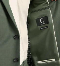 G Grafton Suit Separates*Slim Fit Olive Solid Suit