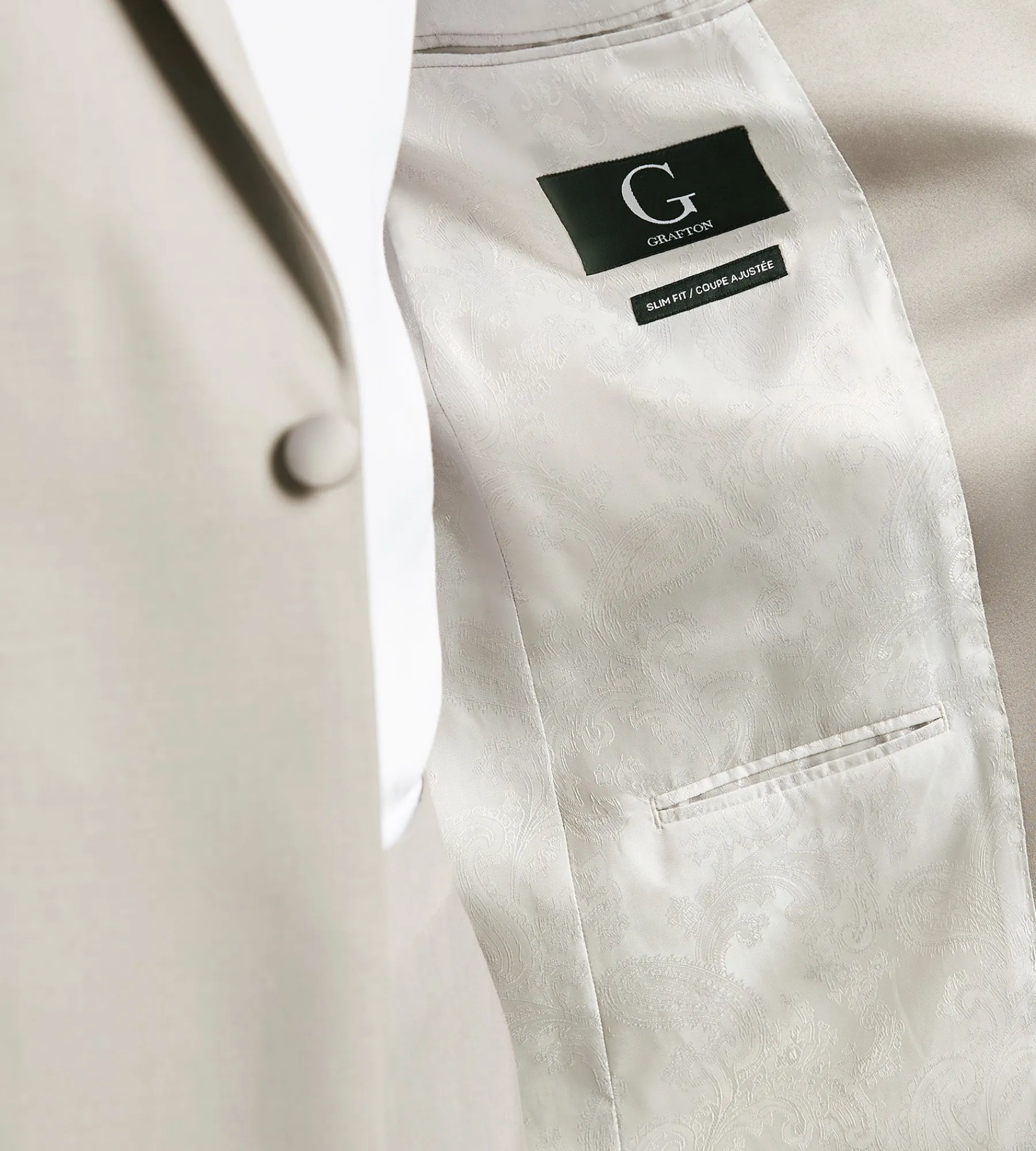 G Grafton Suit Separates|Tuxedos*Slim Fit Tan Solid Tuxedo