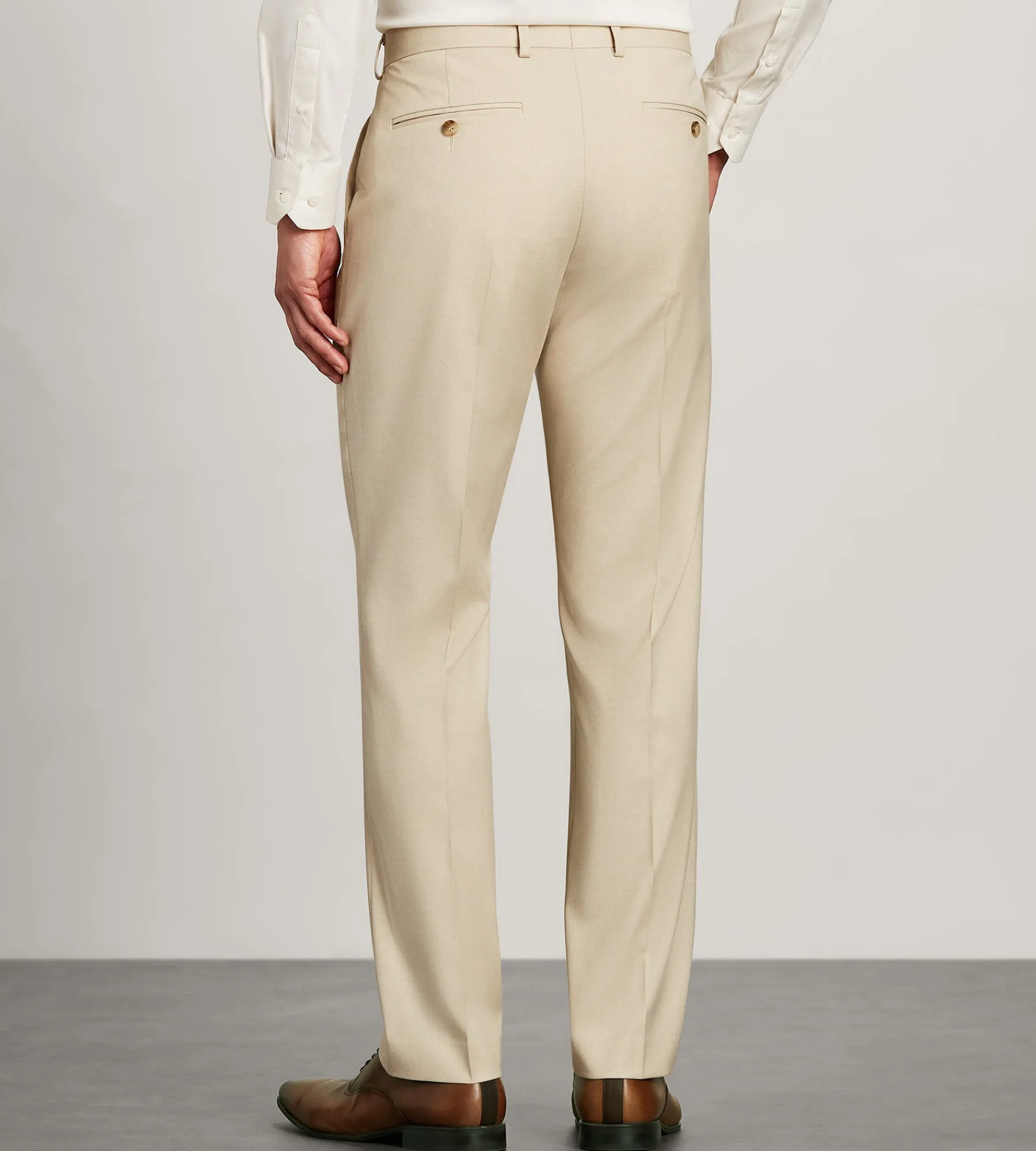G Grafton Dress Pants|Dress Pants*Slim Fit Solid Suit Pants Wheat