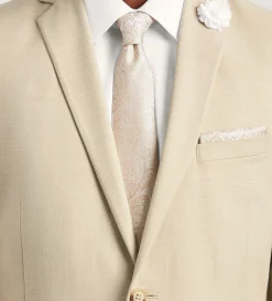 G Grafton Suit Separates*Slim Fit Wheat Solid Suit
