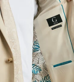 G Grafton Suit Separates*Slim Fit Wheat Solid Suit