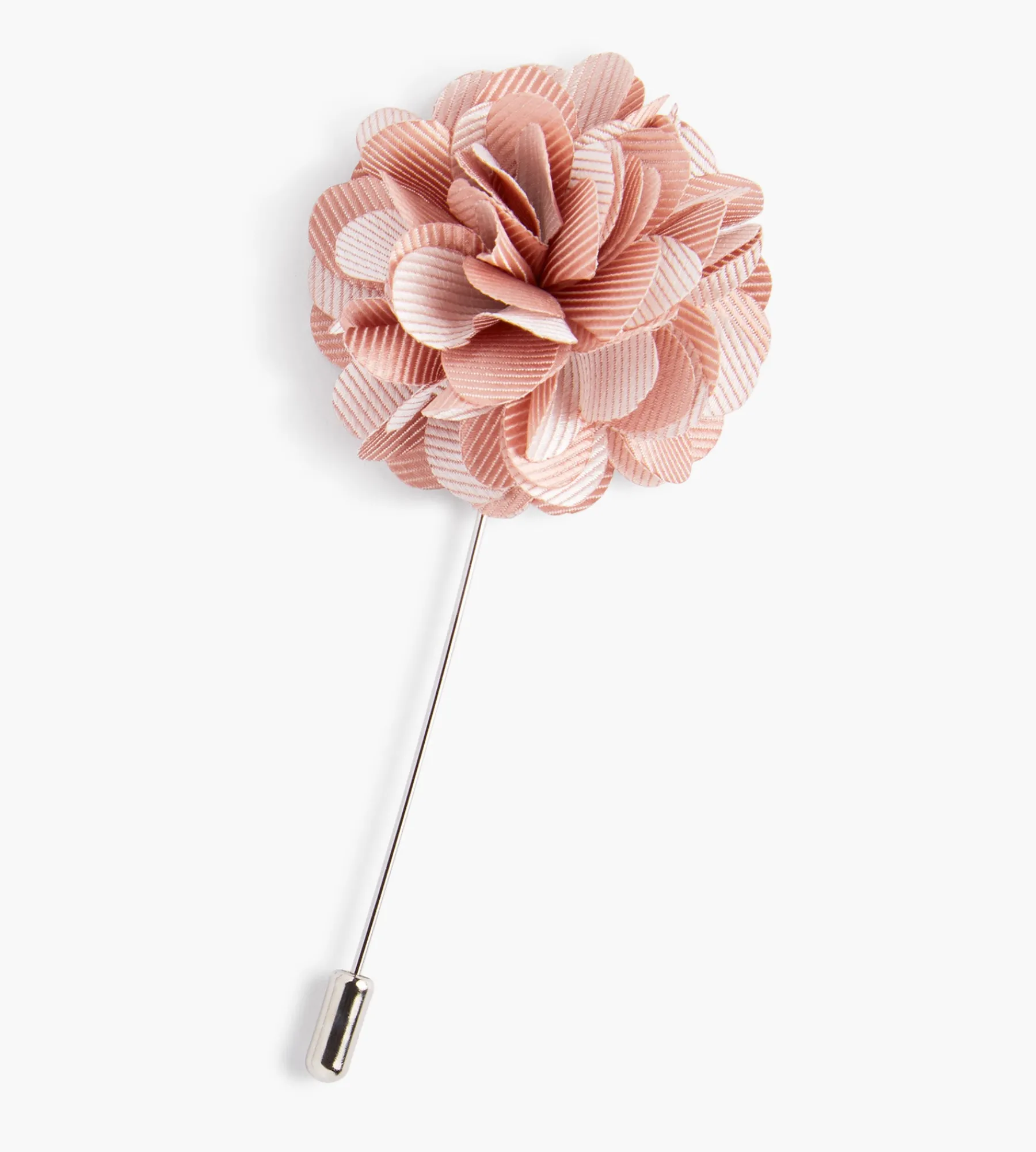 Bellissimo Lapel Pins|Cuff Links & Tie Bars*Solid Flower Lapel Pin Black