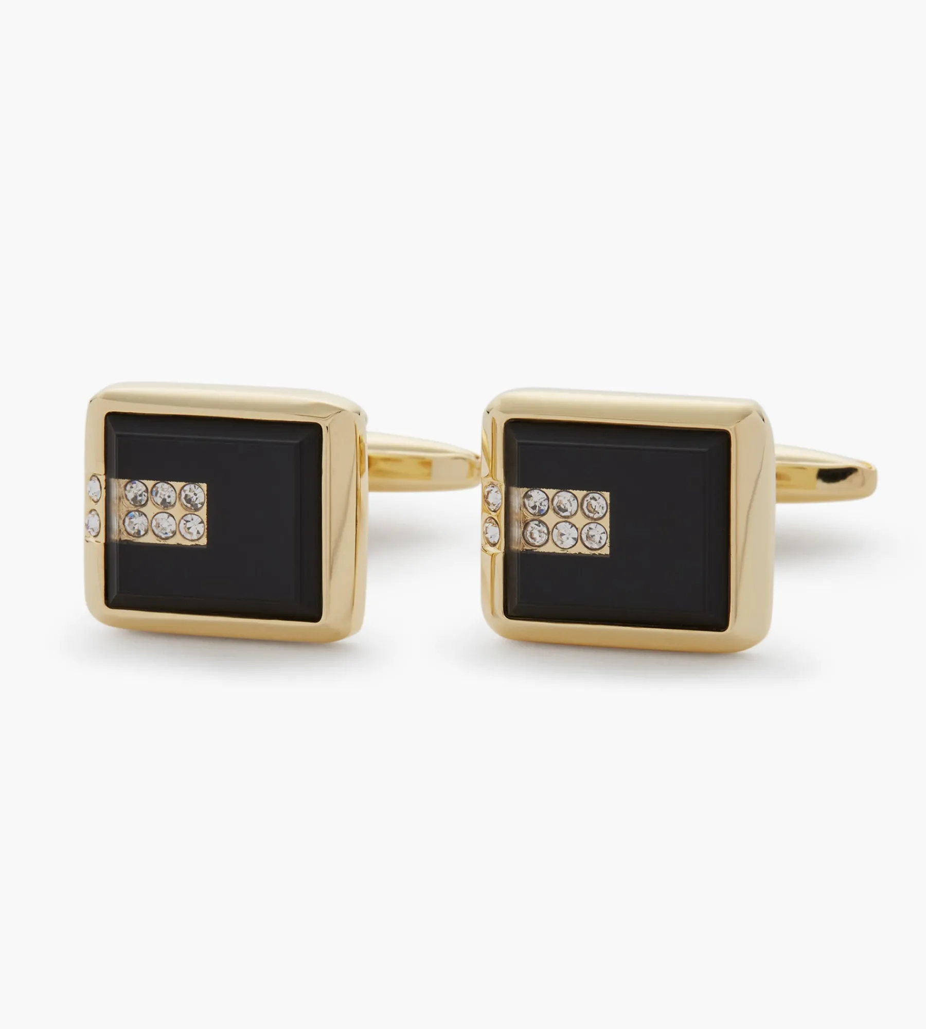 Tip Top Cuff Links & Tie Bars*Square Jewel Cuff Links