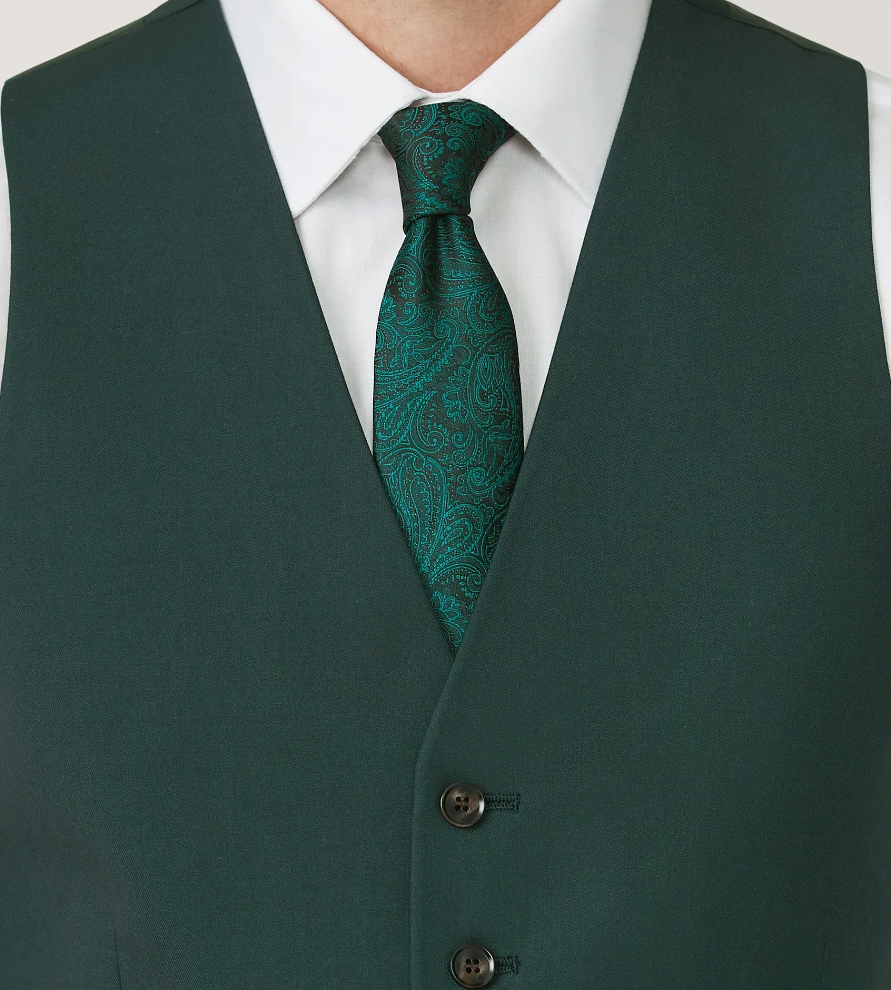 G Grafton Vests*Suit Separate Vest Forest green