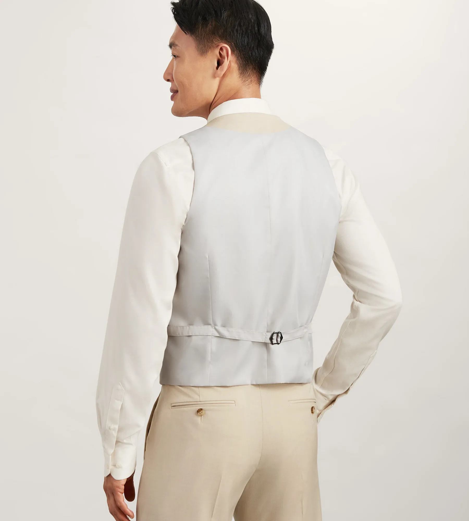G Grafton Vests*Solid Suit Vest Wheat